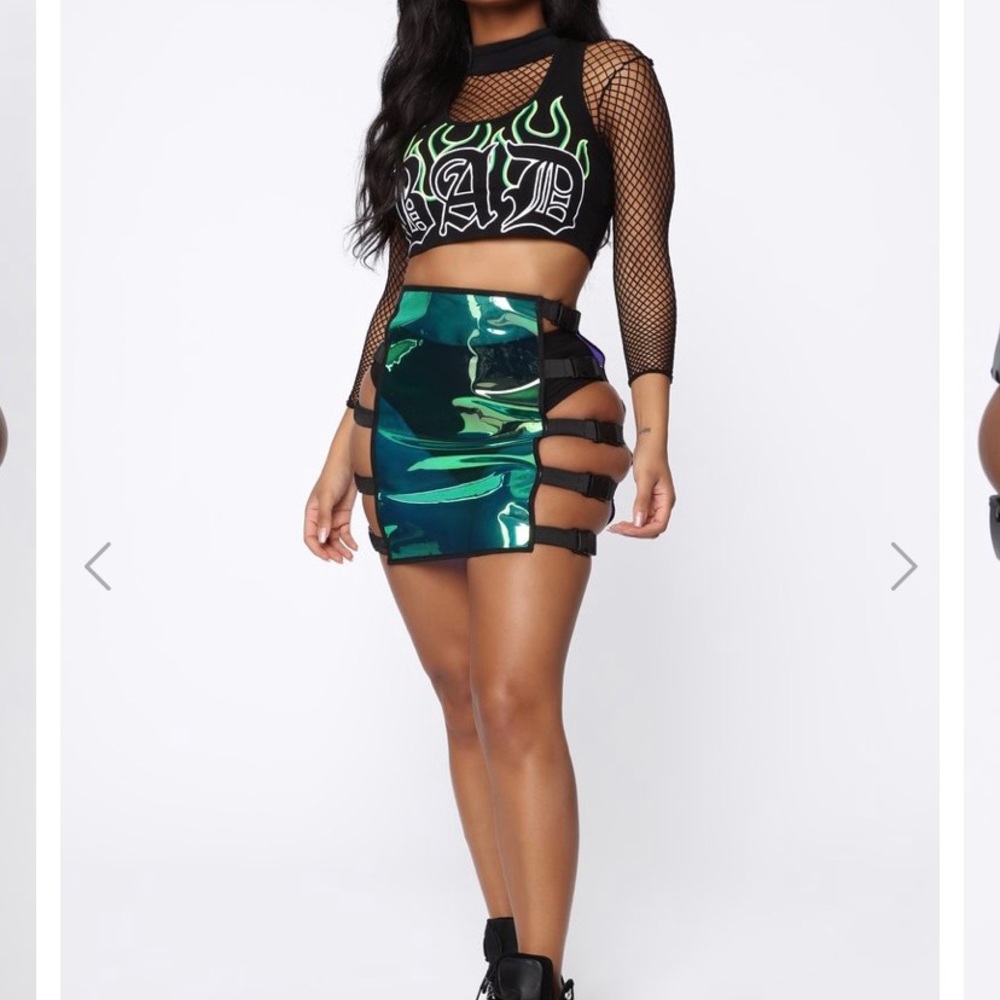 Never worn transparent skirt!